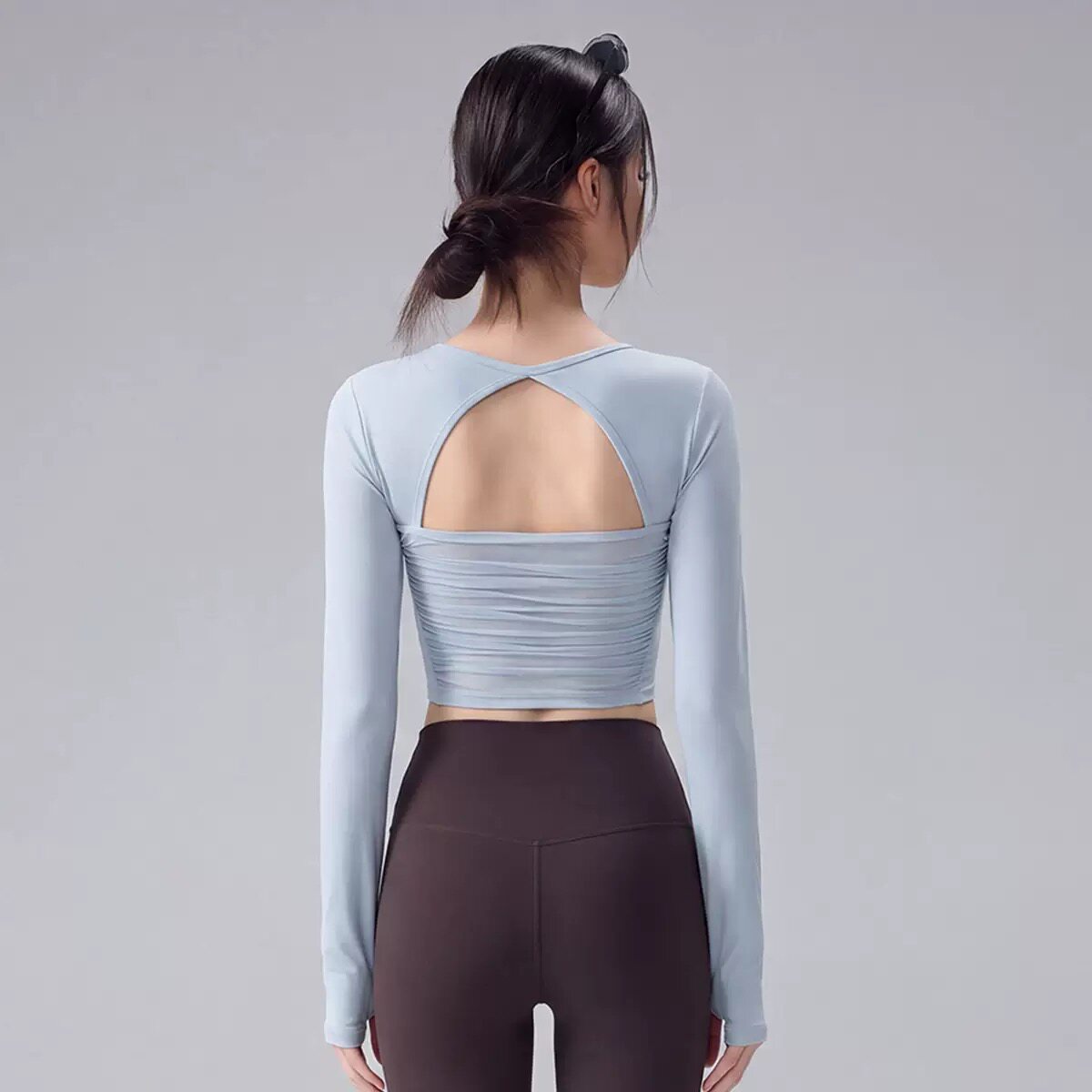 เสื้อโยคะแขนยาวสำหรับผู้หญิง ด - Pilates Yoga One บทวิจารณ์และราคา