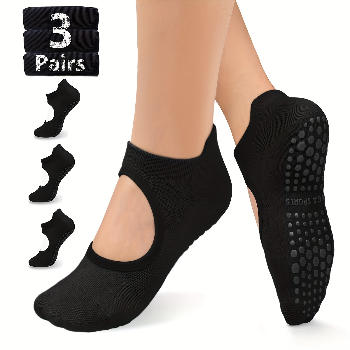 ถุงเท้ากันลื่นสำหรับผู้หญิง สำ - Medias Para Pilates Y Yoga บทวิจารณ์และราคา