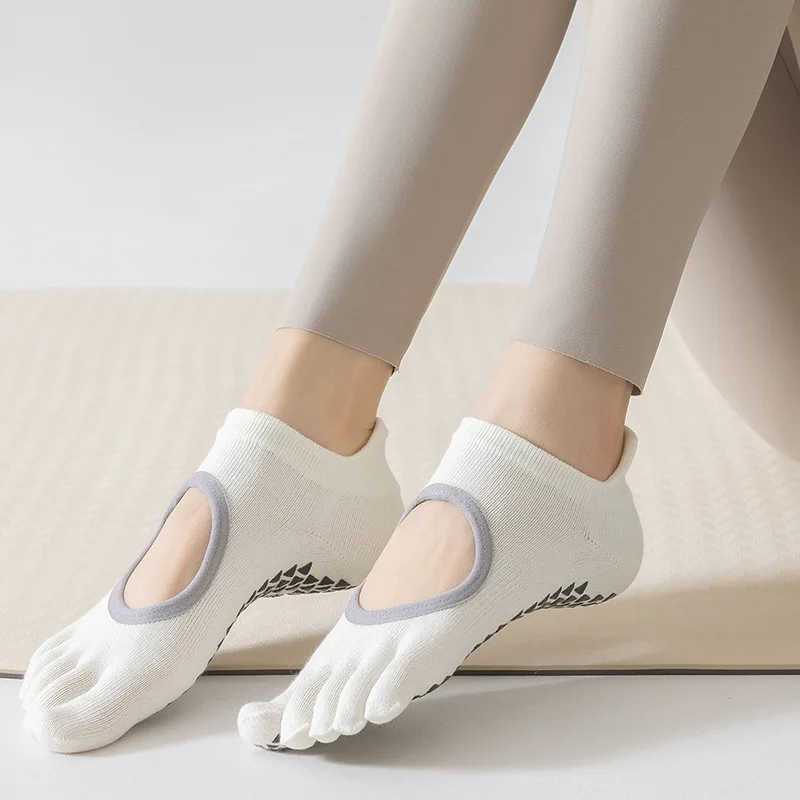 ถุงเท้าโยคะห้านิ้วสำหรับผู้หญิ - Medias Para Pilates Y Yoga บทวิจารณ์และราคา