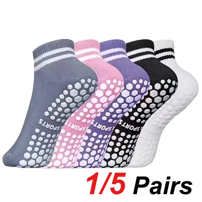 1/5 คู่ถุงเท้าโยคะซิลิโคนกันลื - Medias Para Pilates Y Yoga บทวิจารณ์และราคา